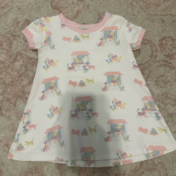 Cute Pink and White Carousel Dress - Picture 1 of 1